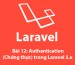 Bài 12: Authentication (chứng thực) trong laravel 5.x